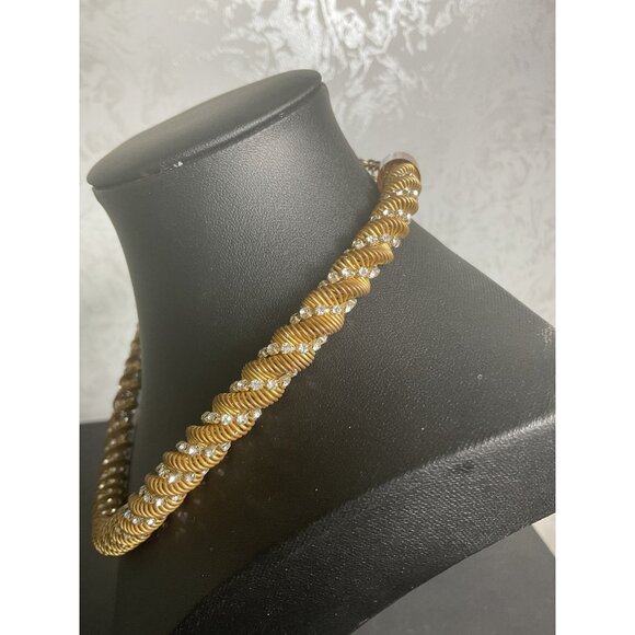 Gold & Silver Twist Rope Necklace With Chain Extender - Picture 3 of 4